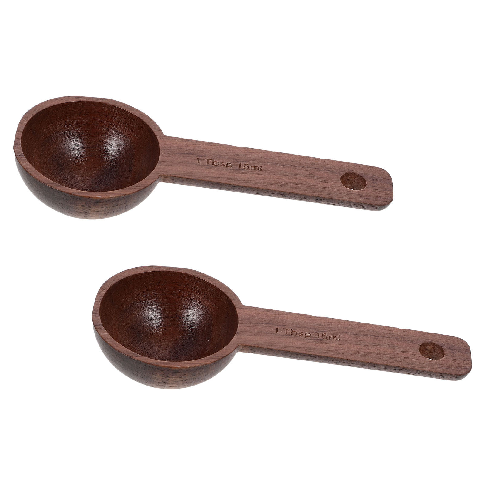 2Pcs Wooden Coffee Scoop Measu - Coffee Tea And Bean Leaf review and price
