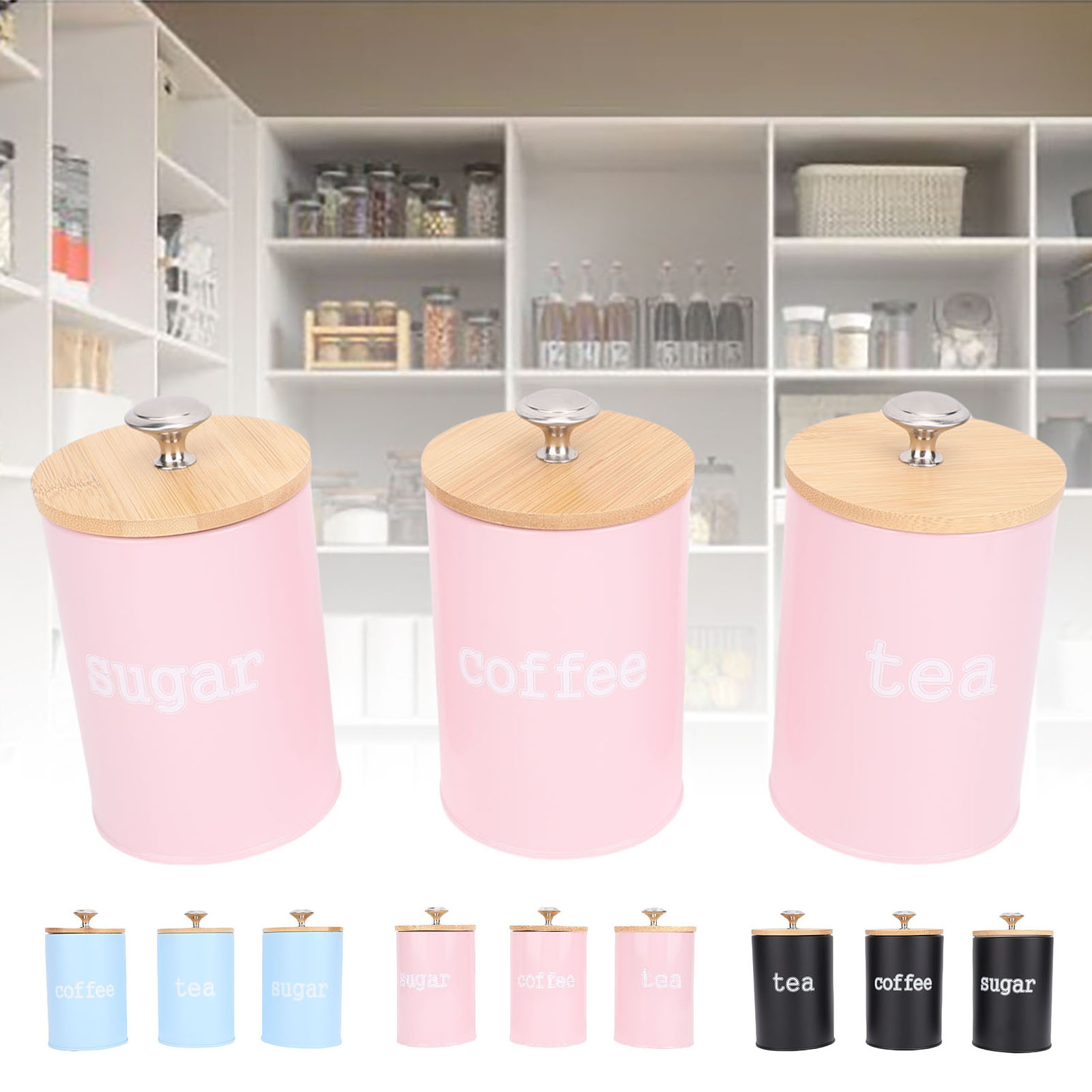 Storage Canister Multifunction - Coffee Tea Sugar Canisters review and price