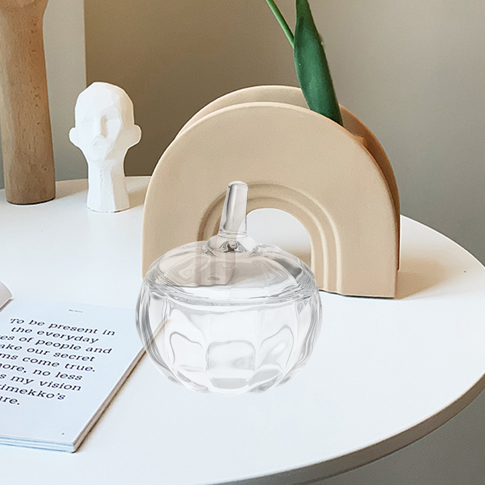 Pumpkin Shape Transparent Glas - Coffee Tea Jar Set review and price
