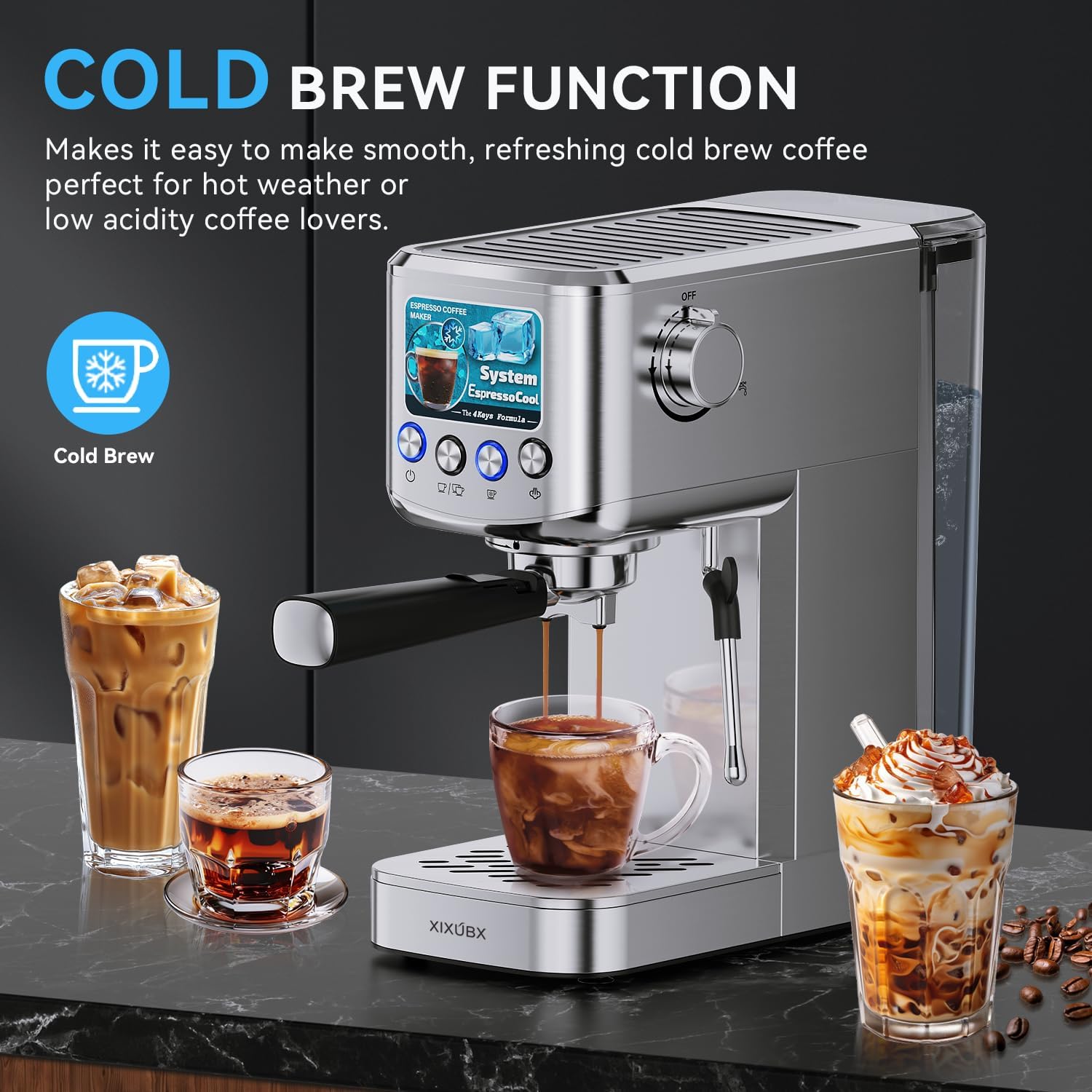 20 Bar Espresso Machine with M - Coffee & Tea Difabis review and price