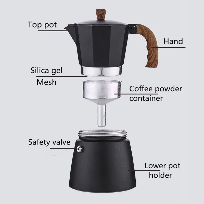 JUSTINLAU Coffee Moka Pot 150m - Coffee Tea Chocolate review and price