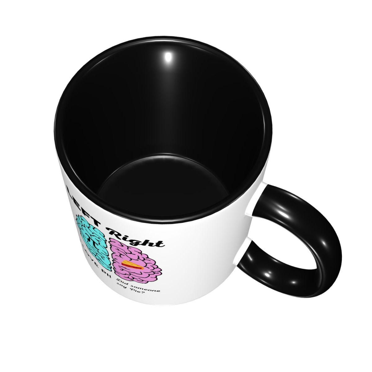 Left Right Brain Hemisphere Pi - Coffee Tea Jokes review and price