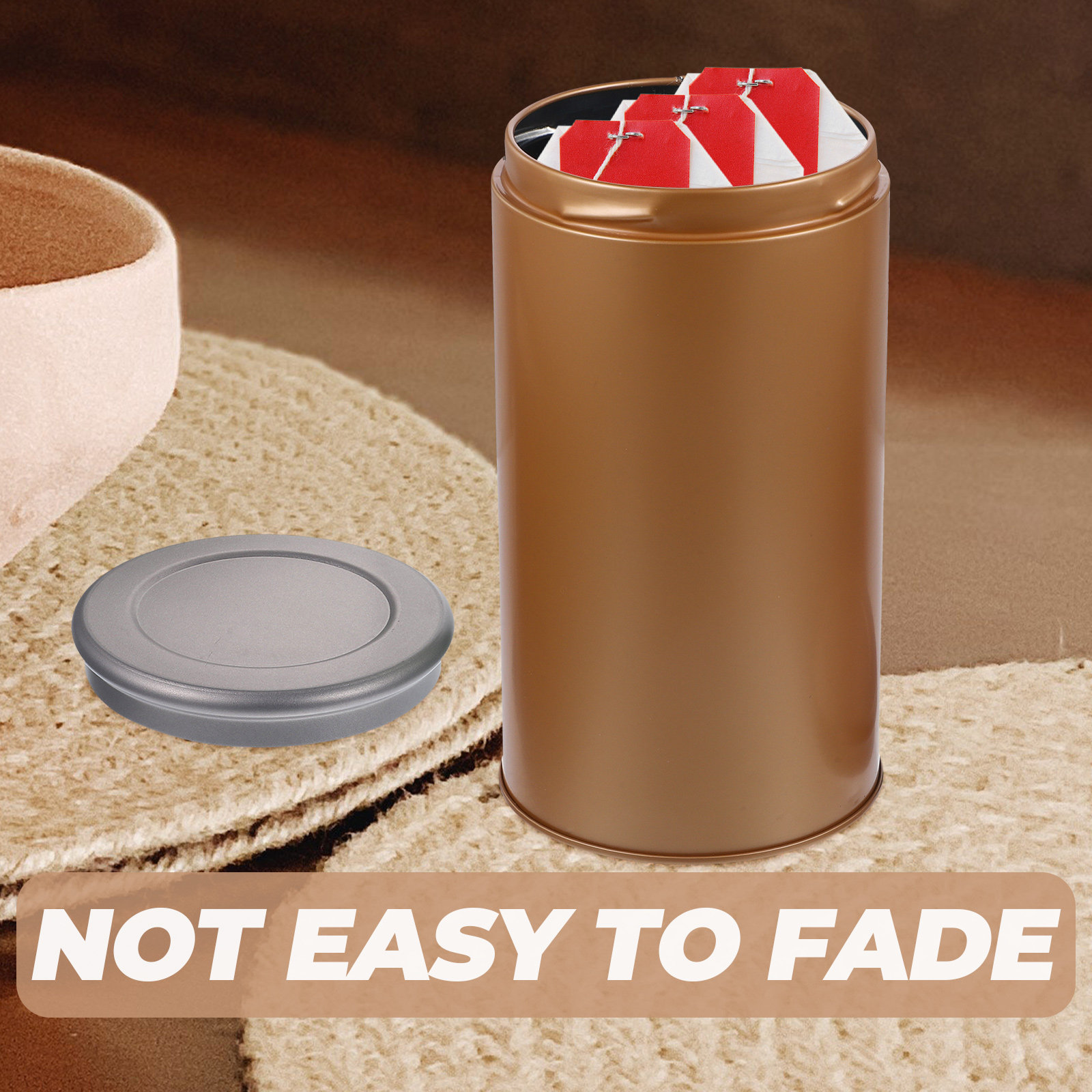 2Pcs Tinplate Tea Canisters Ai - Coffee Tea And Bean Leaf review and price