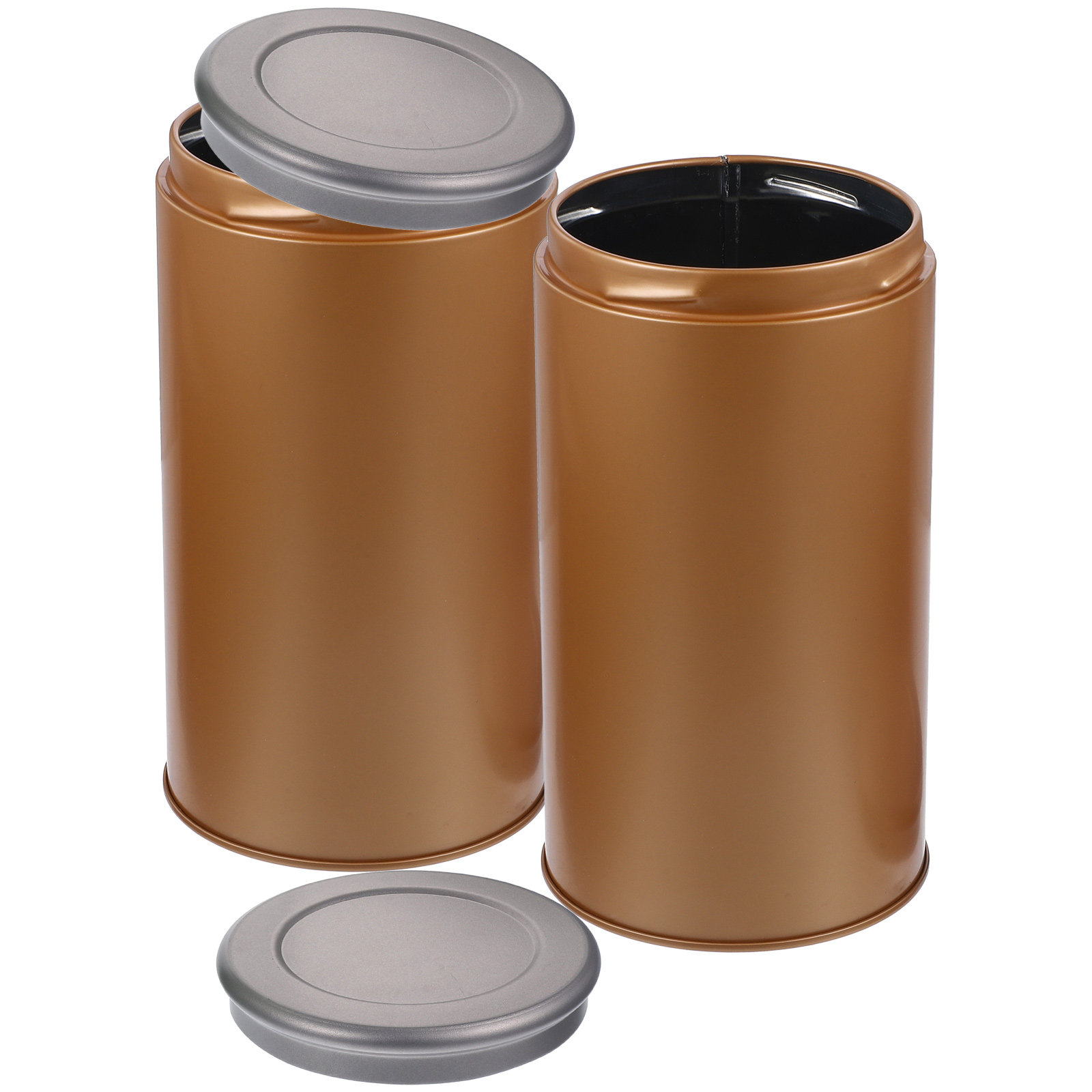 2Pcs Tinplate Tea Canisters Ai - Coffee Tea And Bean Leaf review and price