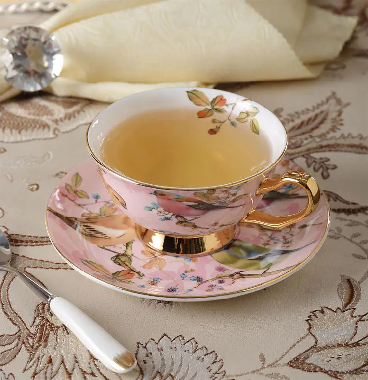 Bone china Coffee Cup Set Pink - Coffee Tea Jar Set review and price