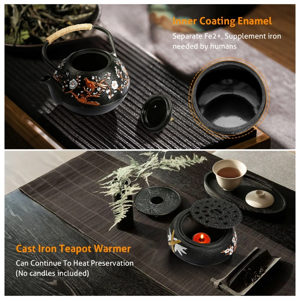 Cast Iron Teapot Set with Alco - Cast Iron Teapot review and price