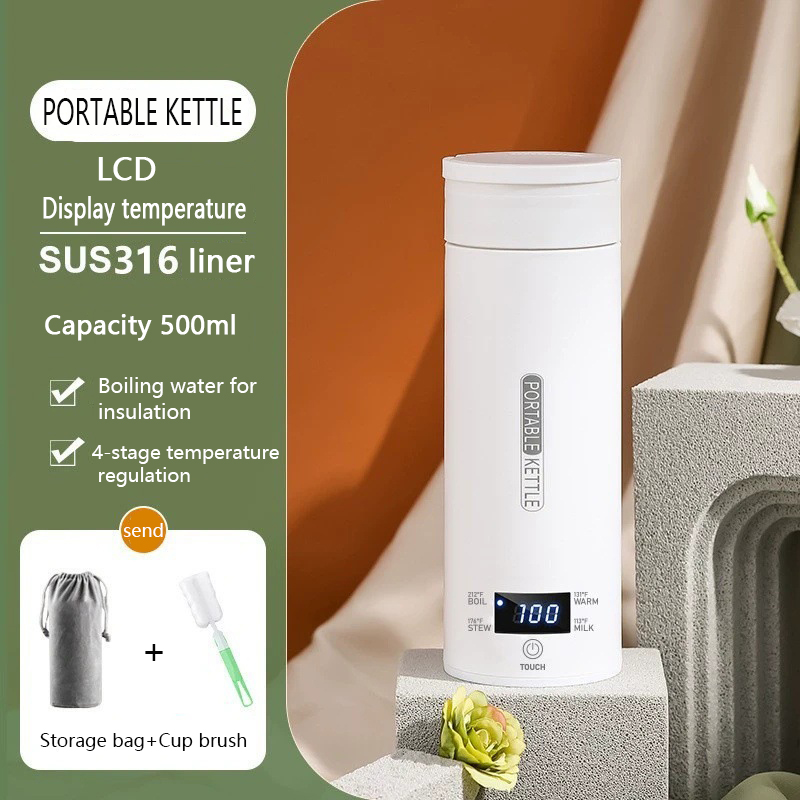 500ML Travel Electric Kettles  - Coffee Tea Menu review and price