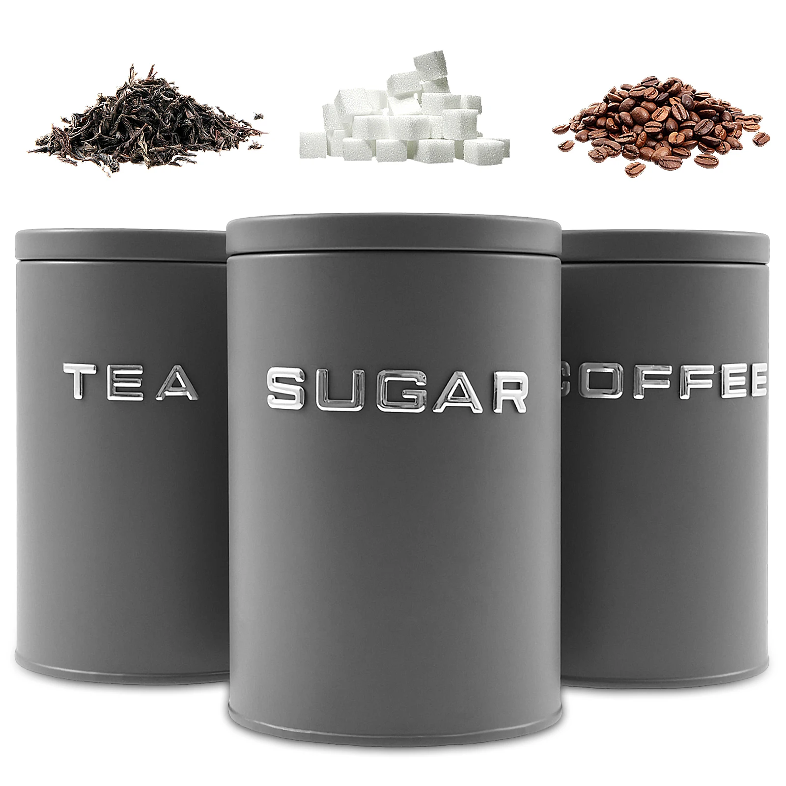 3 Pcs Tea Coffee Sugar Caniste - Coffee Tea Sugar Canisters review and price
