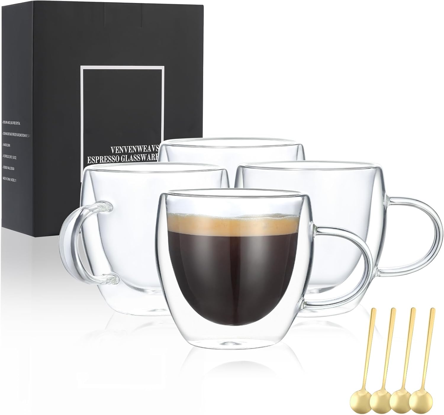 Double Wall 5OZ Hand Blown Esp - Coffee Tea Box review and price