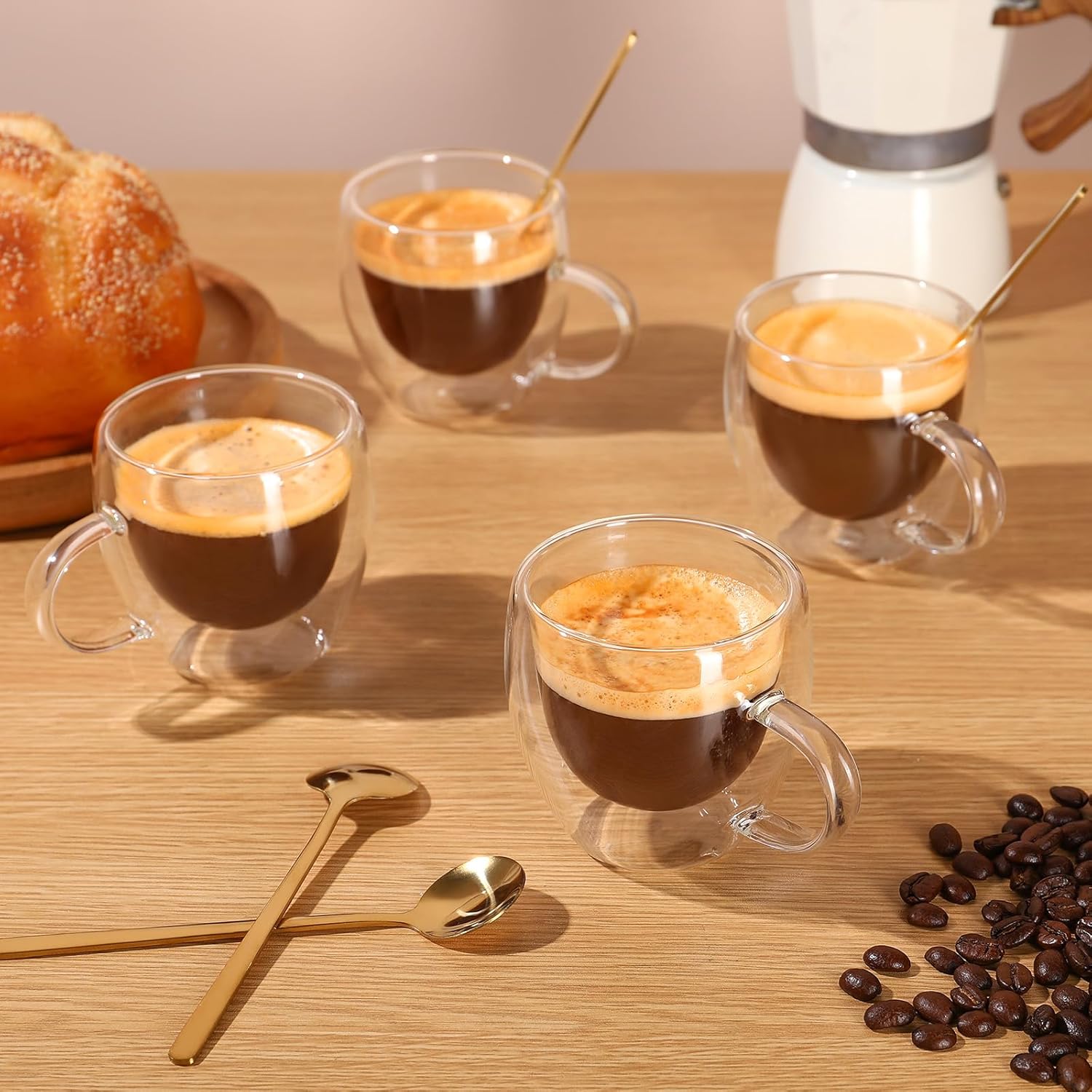 Double Wall 5OZ Hand Blown Esp - Coffee Tea Box review and price