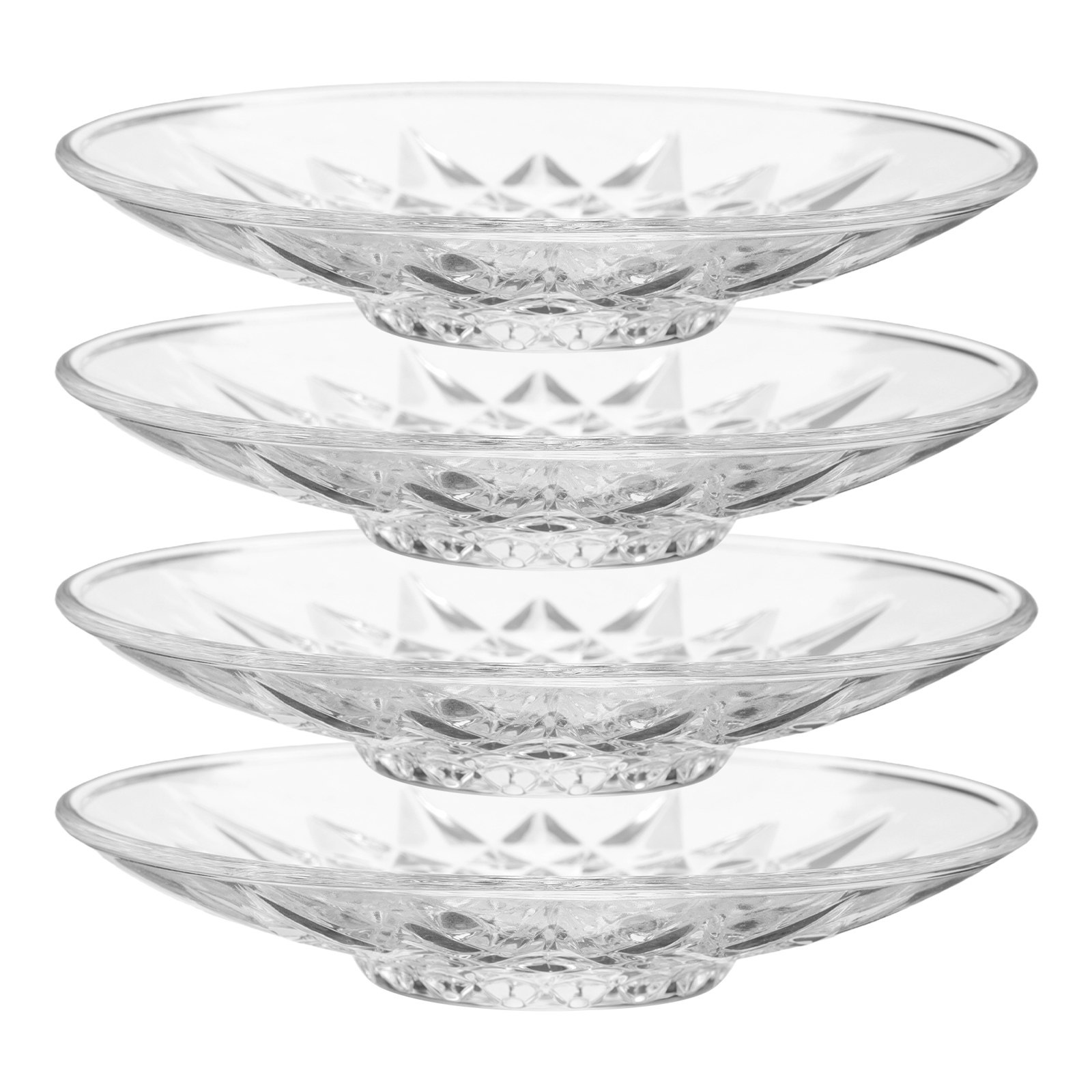 4Pcs Premium Round Glass Sauce - Tea Coffee Set Up review and price