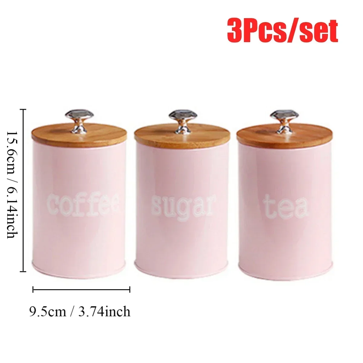3Pcs/Set Tea Coffee Sugar Stor - Coffee Tea Sugar Container Set review and price