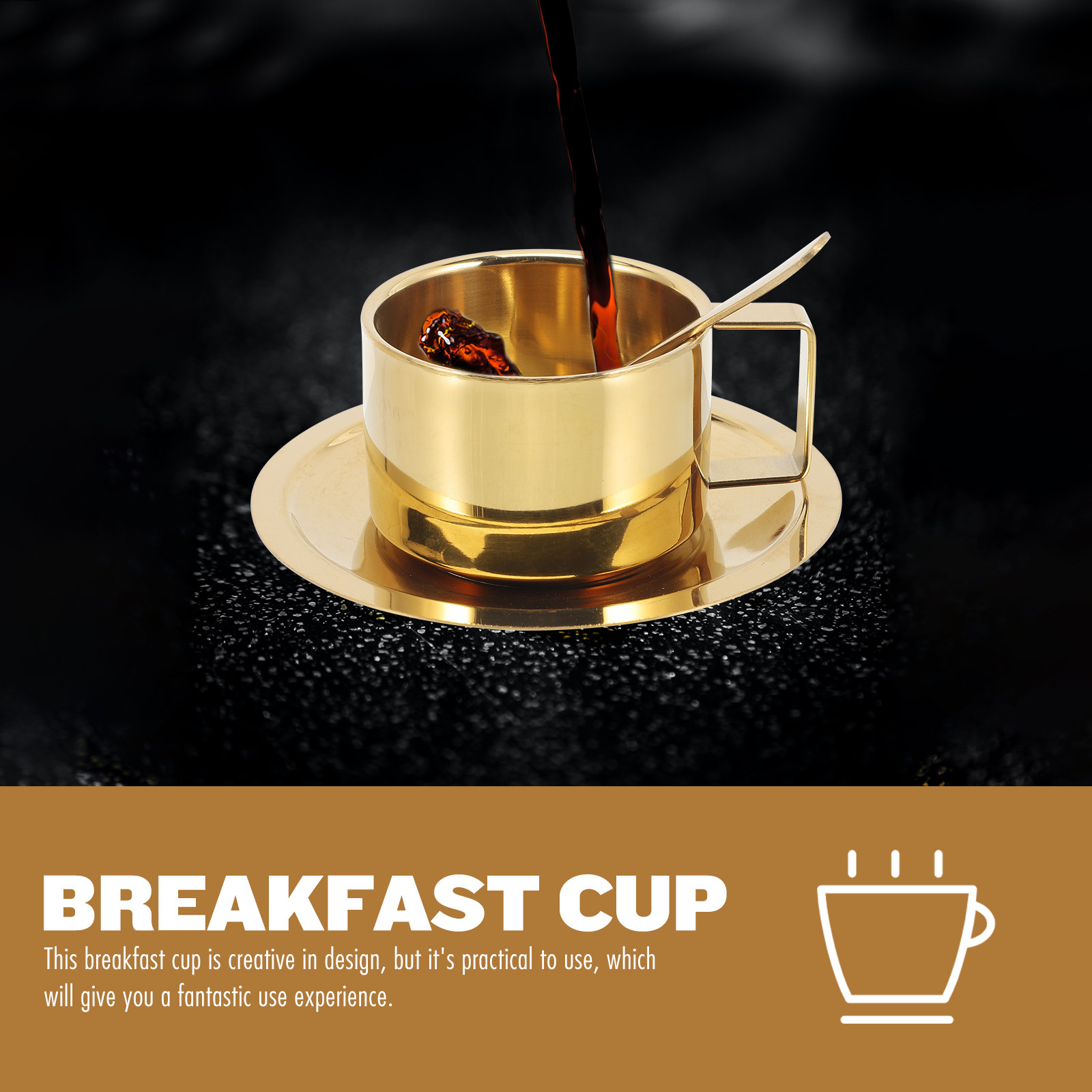 1Set Stainless Steel Coffee Cu - Mug Tea Coffee review and price