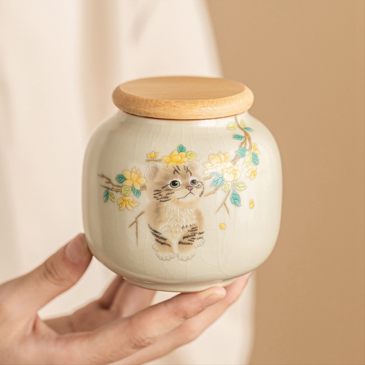 9oz Ceramic Tea Canister with  - Coffee Tea Sugar Canisters review and price